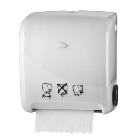 Een Euro Matic Pearl White Handdoekautomaat koop je bij Scheepstra Drachten